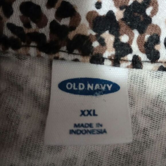 Old Navy Shirt Ladies XXL Animal Print Long Sleeve - Picture 6 of 8